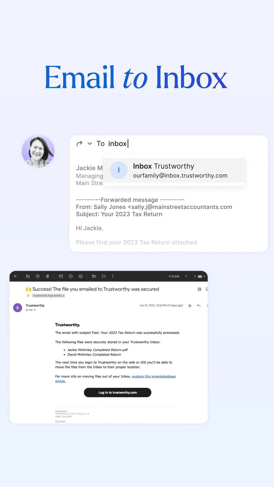 Trustworthy – Email to Inbox